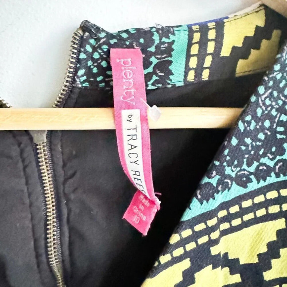 Plenty by Tracy Reese Geometric Print Colorful Mini Dress 10 - Picture 5 of 7